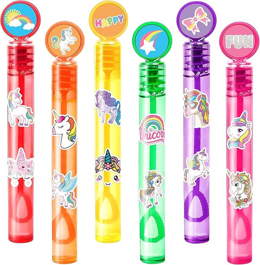 Cute Unicorns Party Favors for Kids 24PCS Magical Mini Bubble Wands