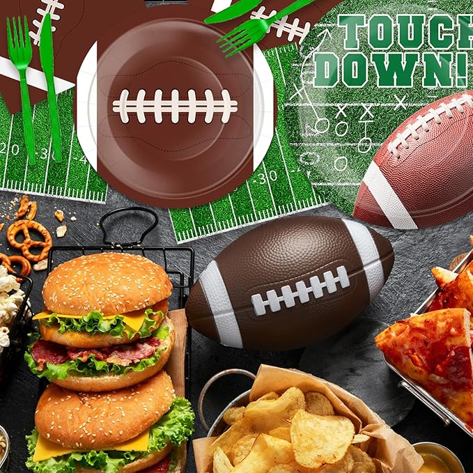 Football Party Supplies Kit And Football Decorations Set Serve 24