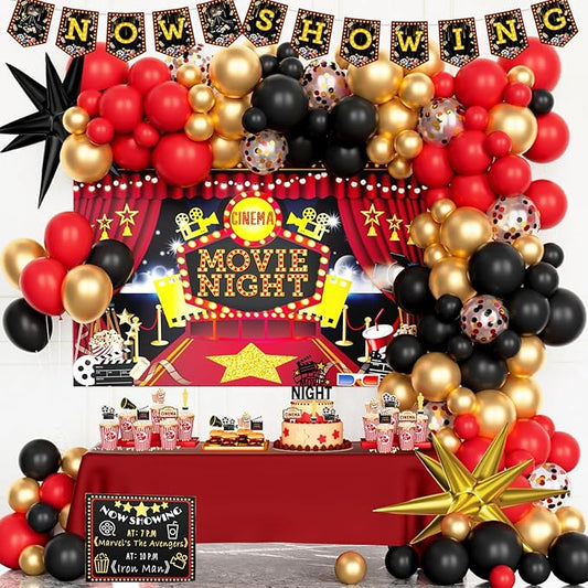 Movie Night Party Decorations Movie Theater Hollywood Themed