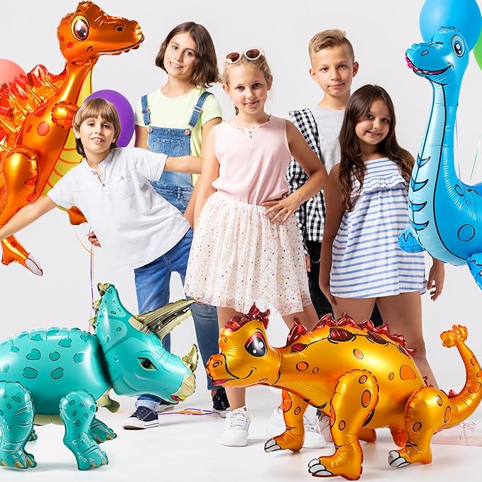 10 Pack Large Dinosaur Balloons for Birthday Party Decor 22 35 in