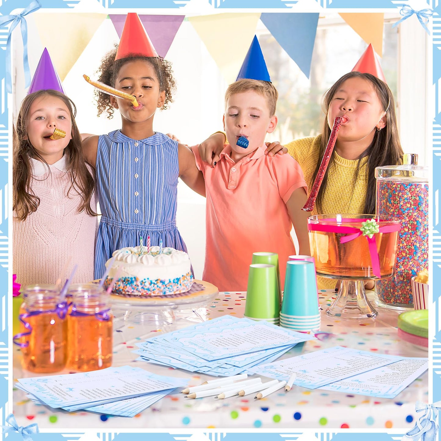 Pasimy 60 Pcs Who Knows the Birthday Girl Best Cards Would She Rather