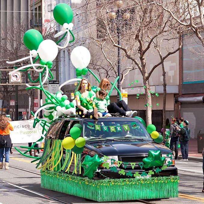 178 Pcs St Patrick's Day Parade Float Decorations for Trailer St