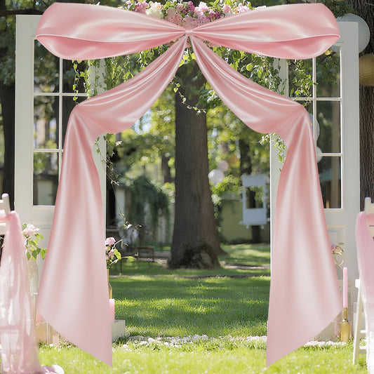 Froova 122 x 70 Inch Giant Pink Bow Decor Big Pink Tie Shape Bow Room