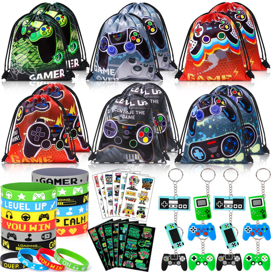 Winrayk 12 Sets Video Game Party Favors Gamer Birthday Supplies,