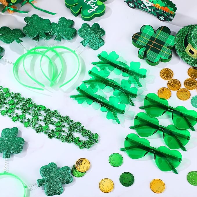 36 Pieces St Patricks Day Favors Set Including 12 Shamrock