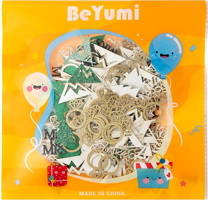 BeYumi Camp Bachelorette Table Confetti - 300Pcs Camping Table