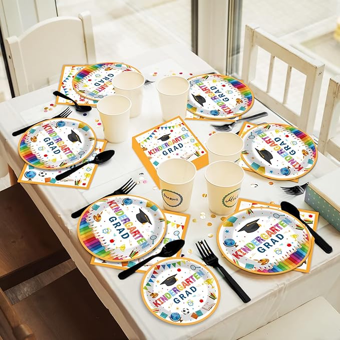 Kindergarten Graduation Party Supplies Pre K Grad Tableware Set