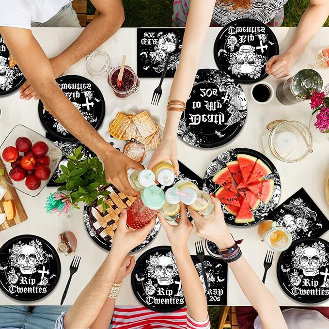 50 Guests 30th Birthday Plates and Napkins Party Supplies Death