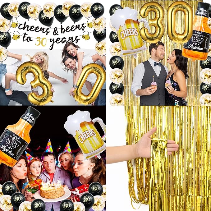 30th Birthday Decorations for Him 30 Birthday Decorations for her