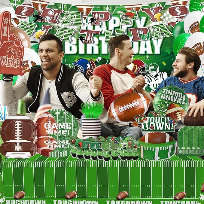 Football Party Supplies Tableware Set Football