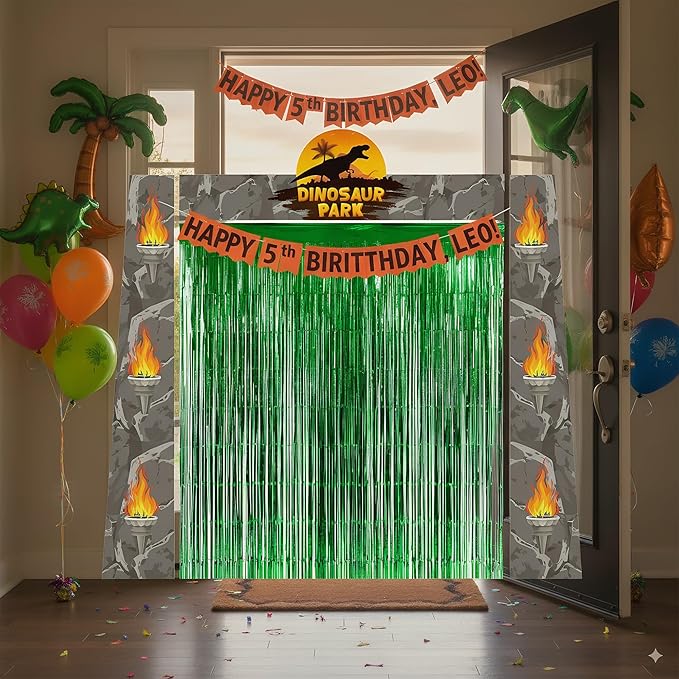 Dinosaur Birthday Party Decorations Supplies Dino Park Door Porch