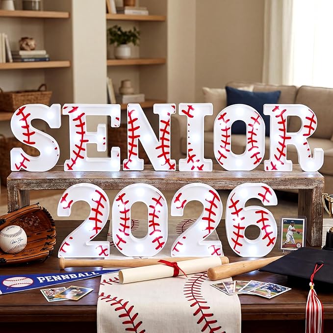 10 Pcs Baseball Graduation Party Decorations Senior 2026