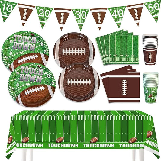 74Pcs Football Party Decorations Supplies Football Party Decoration