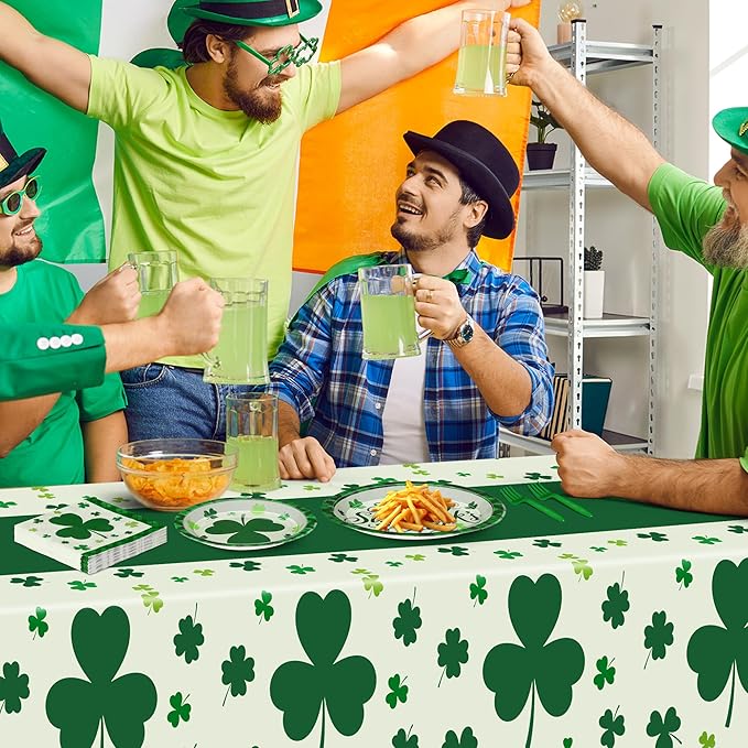 122 Pcs St Patricks Day Decorations Serves 30 Disposable St Patricks