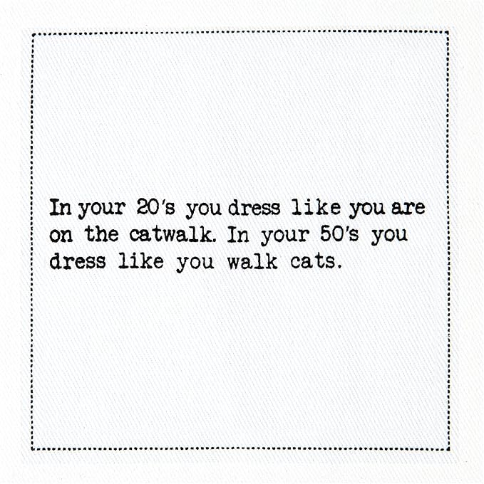 Five Star Funny 50th Birthday Quotes | White Cotton Cocktail Napkins