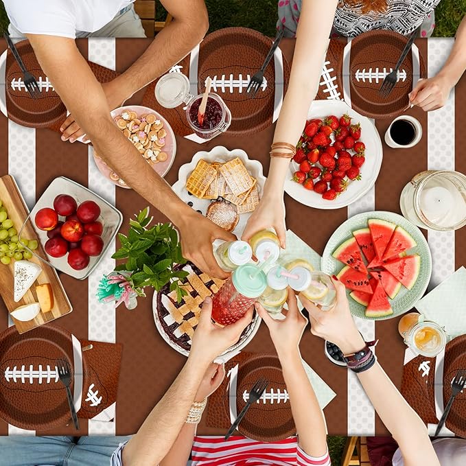 Football Party Tableware Kit for 24 Guests Football Theme Birthday