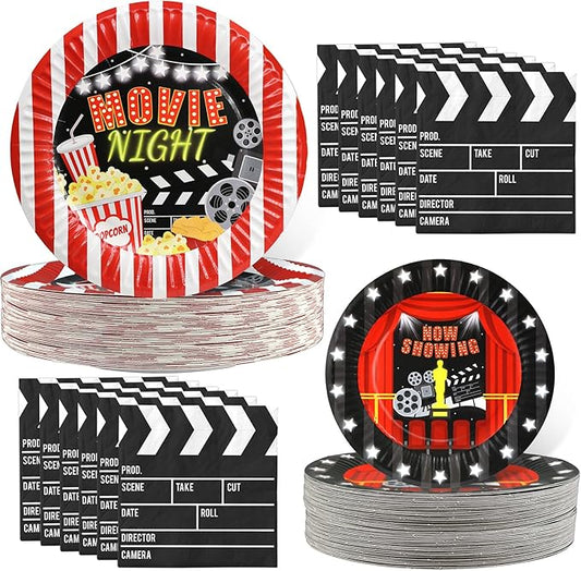 Movie Night Birthday Party Decorations Movie Night Party Napkins and