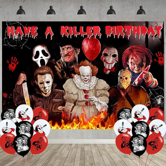 Have a Killer Birthday Party Decoration Horror Movie Party Photo