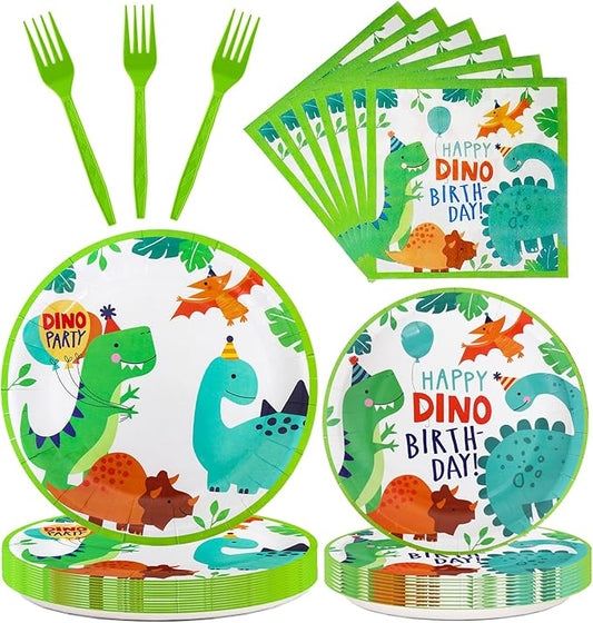 96 Pcs Dinosaur Party Supplies Dinosaur Theme Birthday Party
