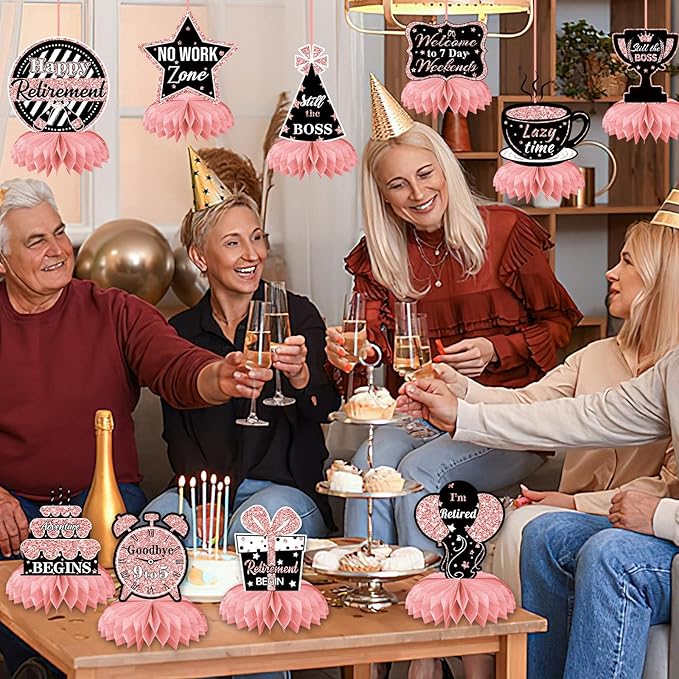 10 Pcs Retirement Party Decorations, Retirement Table Decorations for