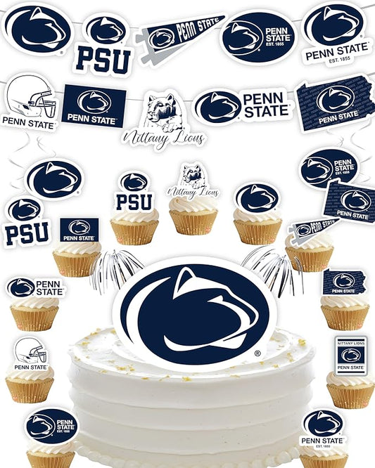 PSU Party Supplies for Football, Birthday Gift, Graduation Party