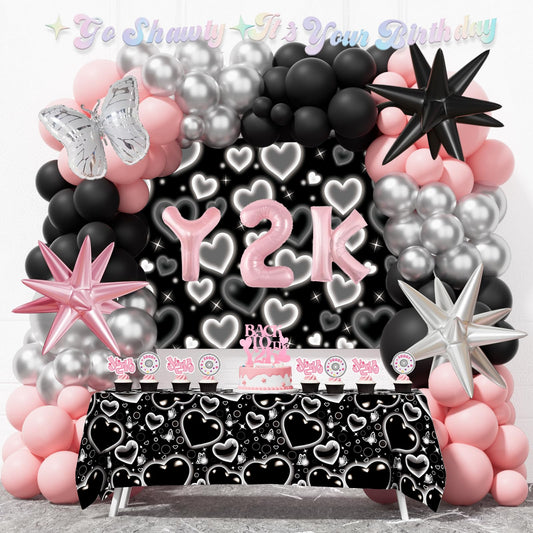 Fiesec Y2k Party Decorations – 109 PCs 2000 the Party Supplies with