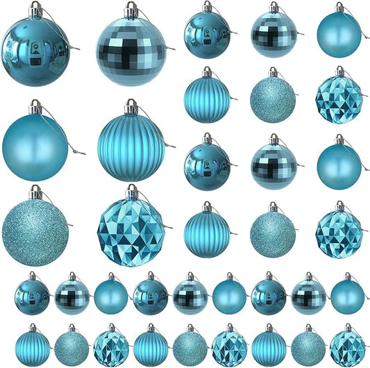 Baby Blue Christmas Ornaments - Christmas Tree Decorations
