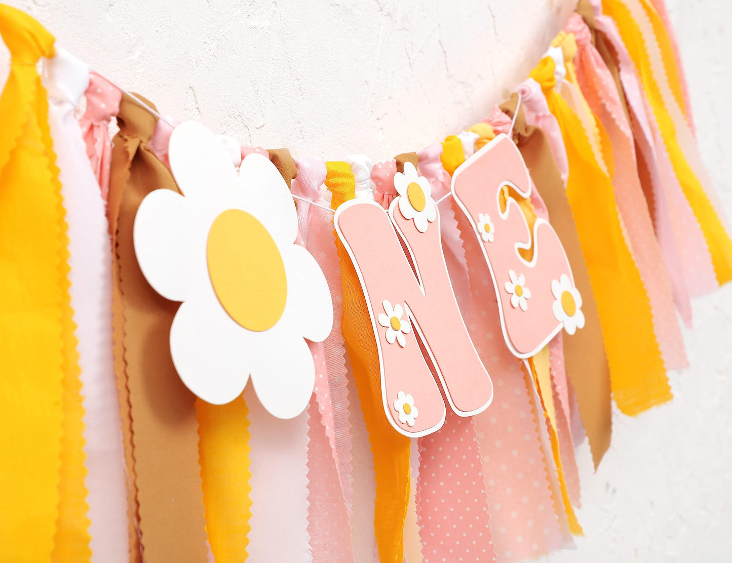 Groovy One First Birthday High Chair Banner - Baby Shower, Hippie
