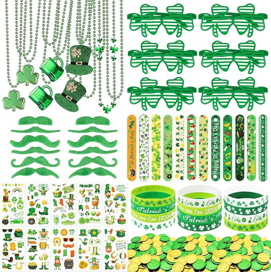 190 Pcs St Patricks Day Accessories St Patrick's Day Party Favor Set