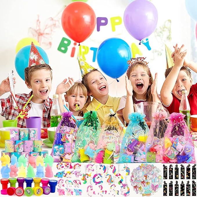 Unicorn Party Favors 134 Pcs Unicorn Birthday Party Decorations