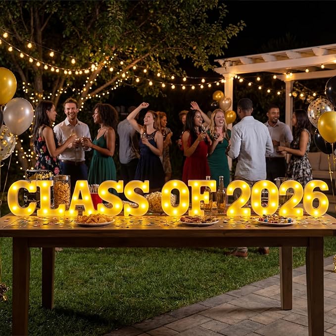 11 Pcs 2026 Graduation Party Decorations Class of 2026 Lights up