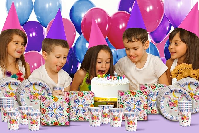Bunny Rabbit Floral Birthday Party Supplies Easter Bunny Party