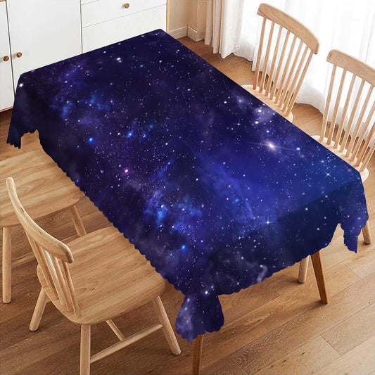 VIGGINER Galaxy Universe Rectangle Tablecloth Starry Night Table Cloth