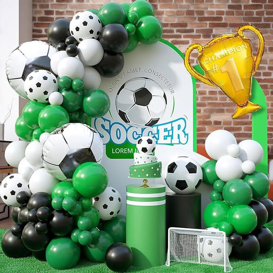 Soccer Balloon Arch Garland Kit 103Pcs Soccer Football Party