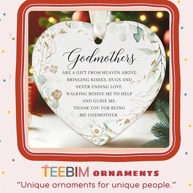 Godmother Christmas Ornament - Godmother Ornaments from Godchild -