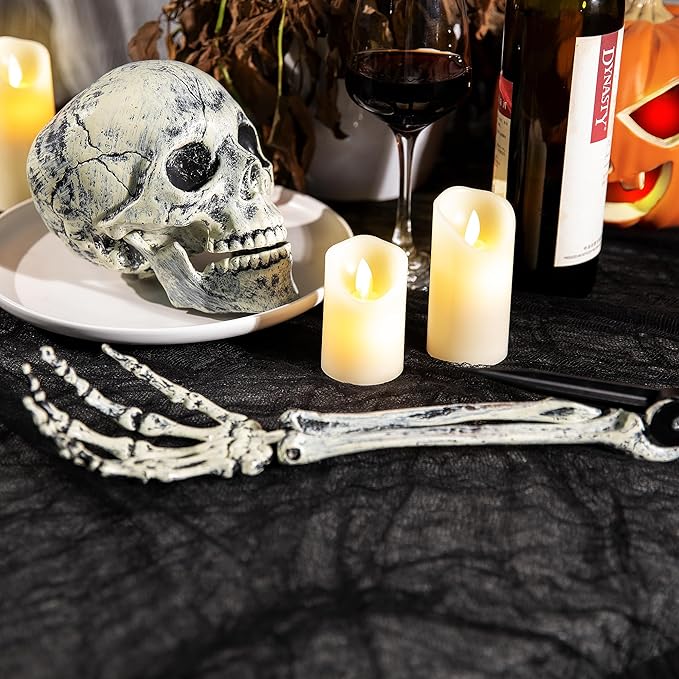 Watayo 315 x 85 Inch Halloween Creepy Cloth, Black Halloween Scary