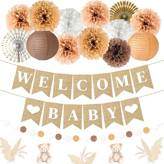 Boho Baby Shower Decorations 15 Pcs Gender Neutral Baby Shower