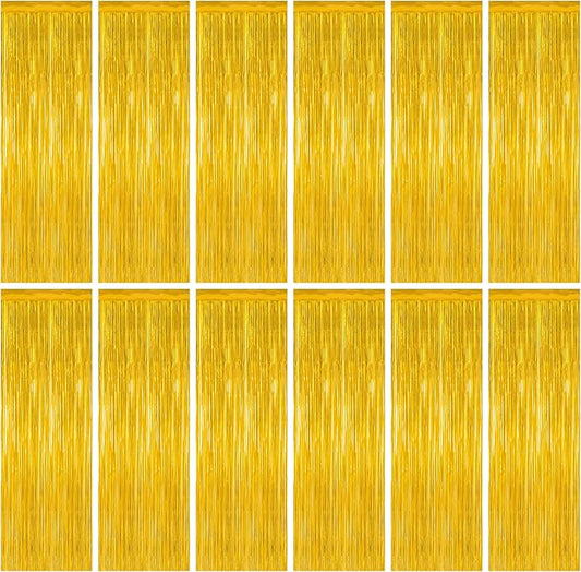12 Pack 2026 Graduation Decorations, 3.28 FT x 7.05 FT Gold Backdrop