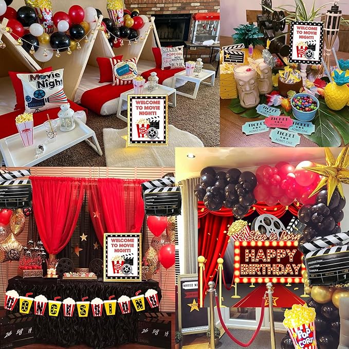 Movie Theme Birthday Party Decorations Movie Theater Decorations