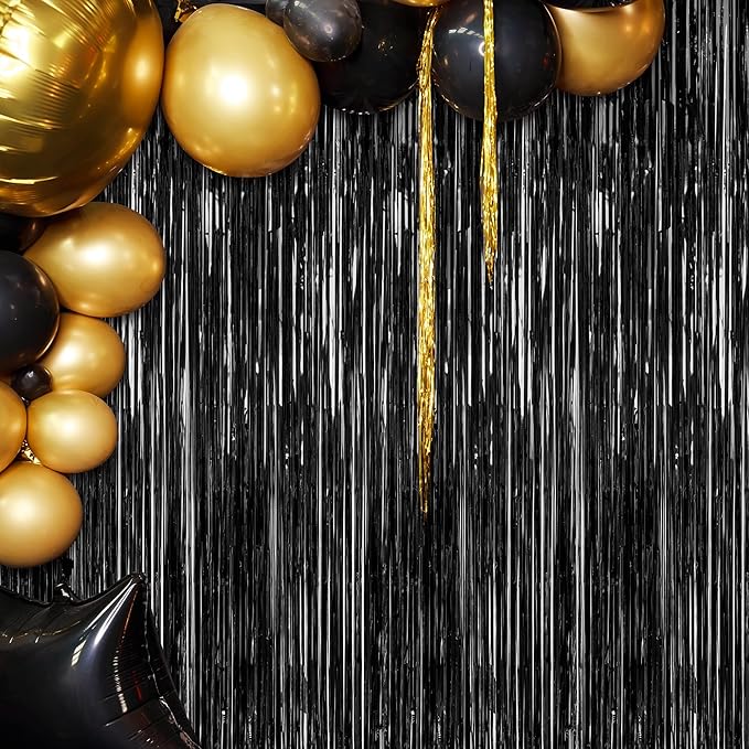 2 Pack 2026 Graduation Party Decorations, 3.28 FT x 7.05 FT Black