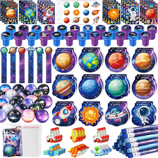 BenLouis 216Pcs Outer Space Themed Party Favors Space Alien Sticker