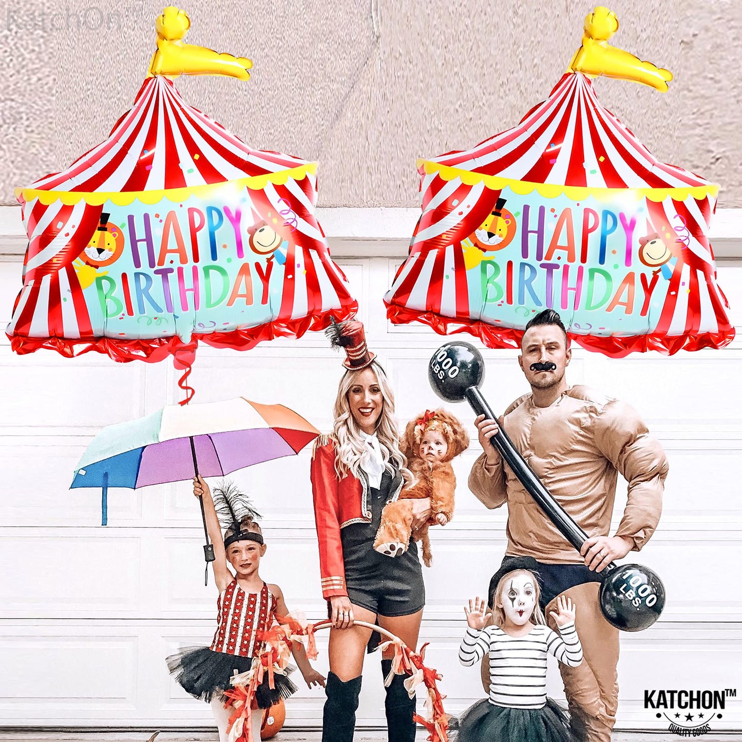 Katchon, Circus Tent Carnival Balloons - Gaint 30 Inch, Pack of 2 |