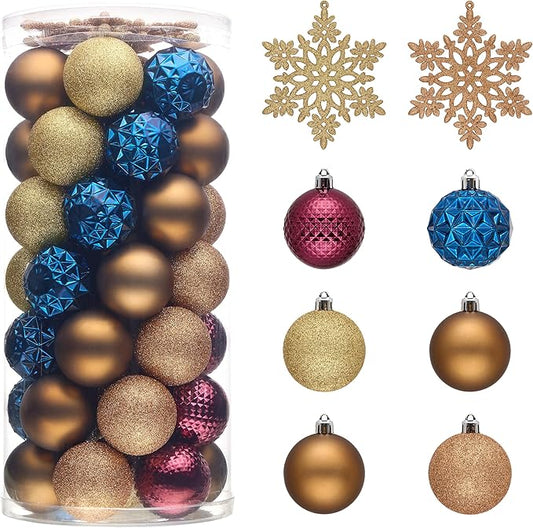 Valery Madelyn Christmas Tree Decorations Ornament Set, 50ct 2.36 #7
