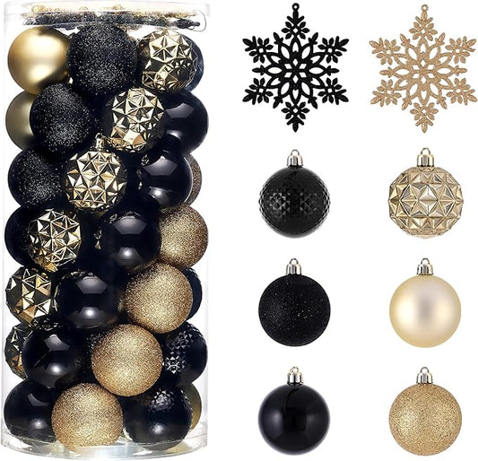 Valery Madelyn Christmas Tree Decorations Ornament Set, 50ct 2 Inches