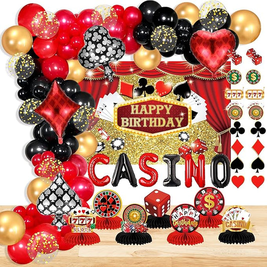 Casino Theme Party Decorations Casino Birthday Decorations Supplies