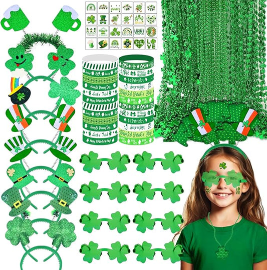 180 PCS ST Patricks Day Accessories Party Favors Supplies