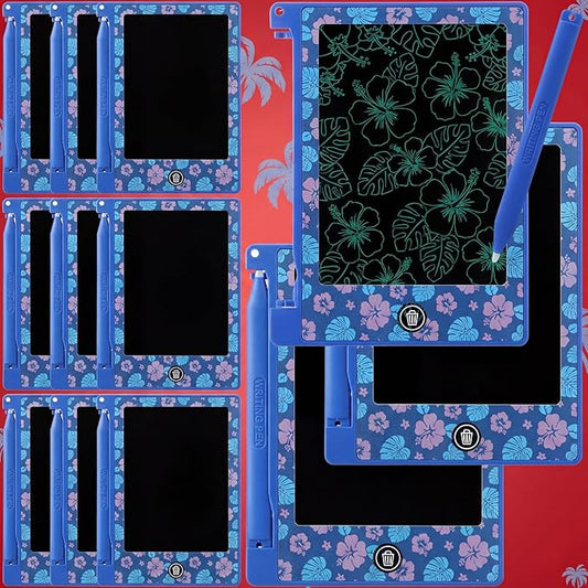 12 Pack Hawaiian Party Favors LCD Writing Tablet for Kids 4.4 Inch