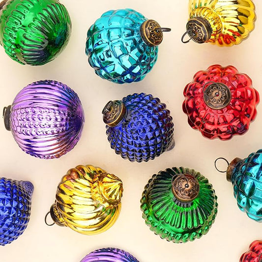 IndianShelf 6 Colourful Christmas Balls Ornaments- Glass Christmas