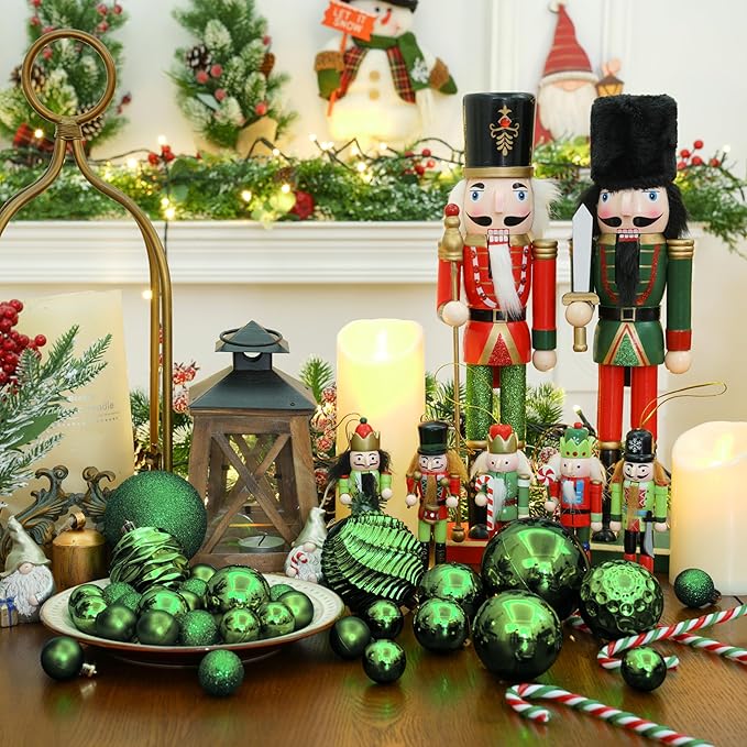 XmasExp 24ct Christmas Ball Ornaments Shatterproof Christmas
