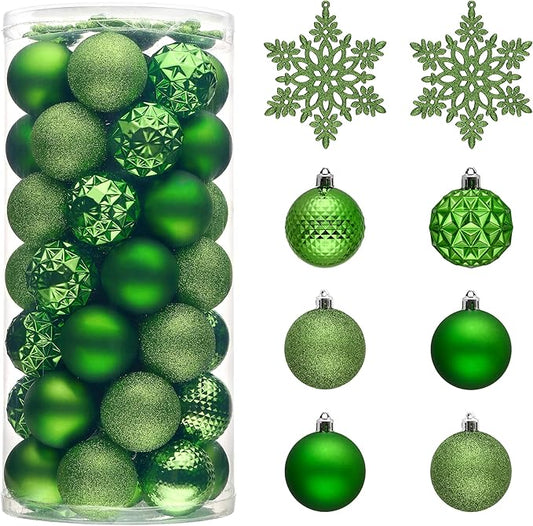 Valery Madelyn Christmas Tree Decorations Ornament Set, 50ct 2 Inches